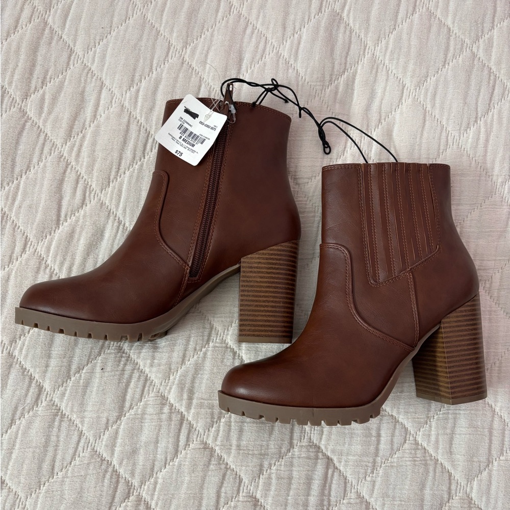 A.N.A Brown Ankle Booties Sz 8 NWT | - Picture 5 of 8